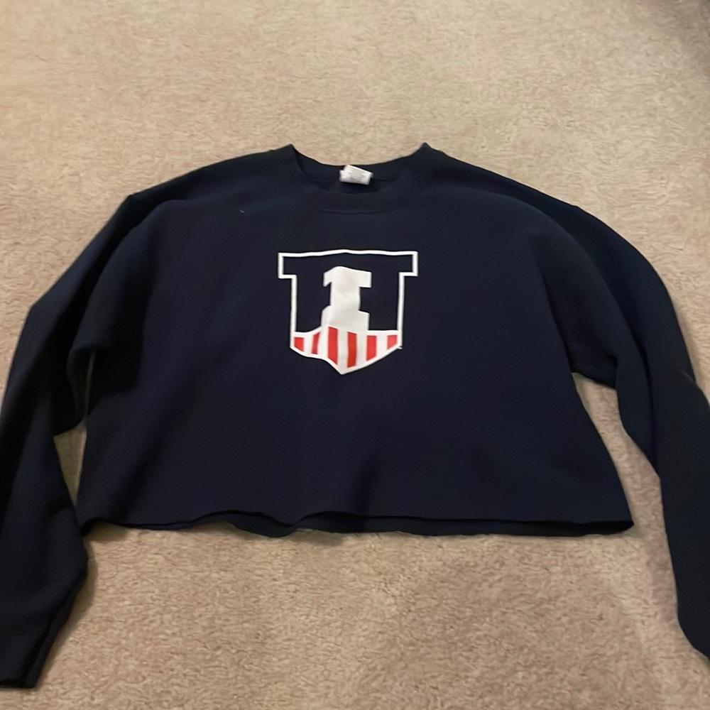 Illini cropped crewneck
